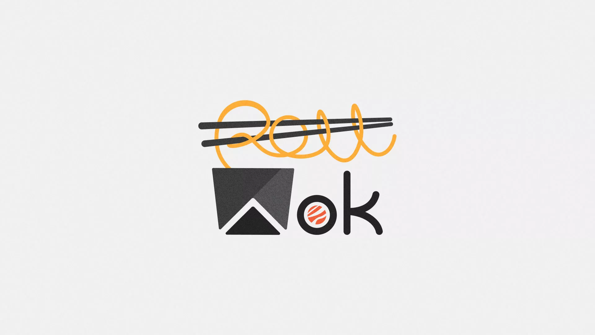 Разработка логотипа в Куйбышеве для суши-бара «Roll Wok Club»